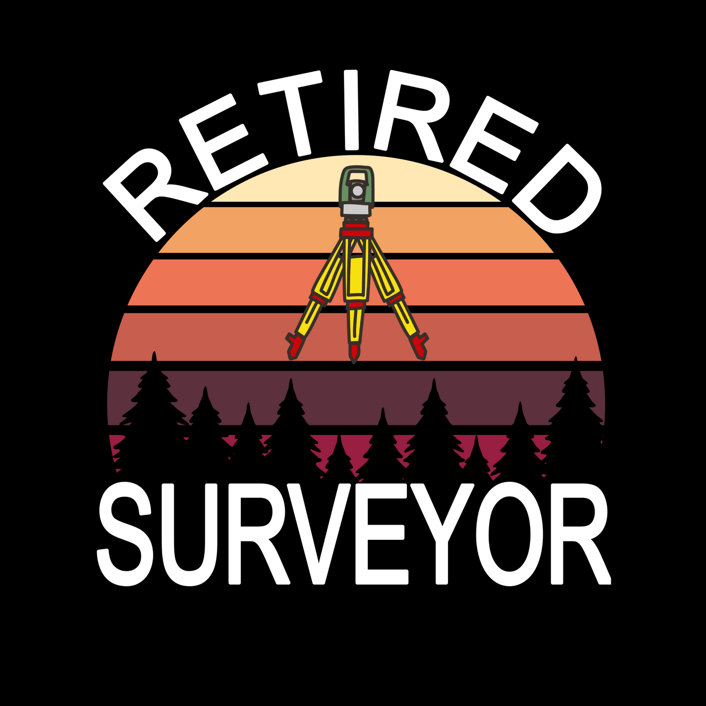 Retired Surveyor T-Shirt | Land Surveyor Gifts