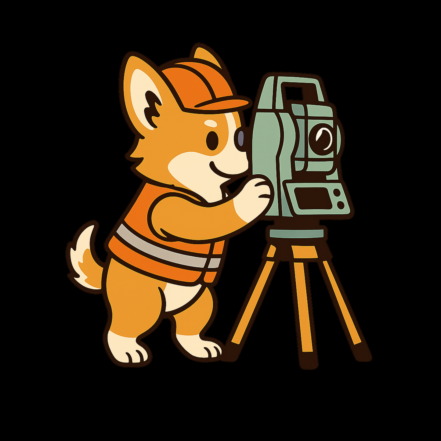 Survey Dog – Corgi Land Surveyor T-Shirt & Apparel