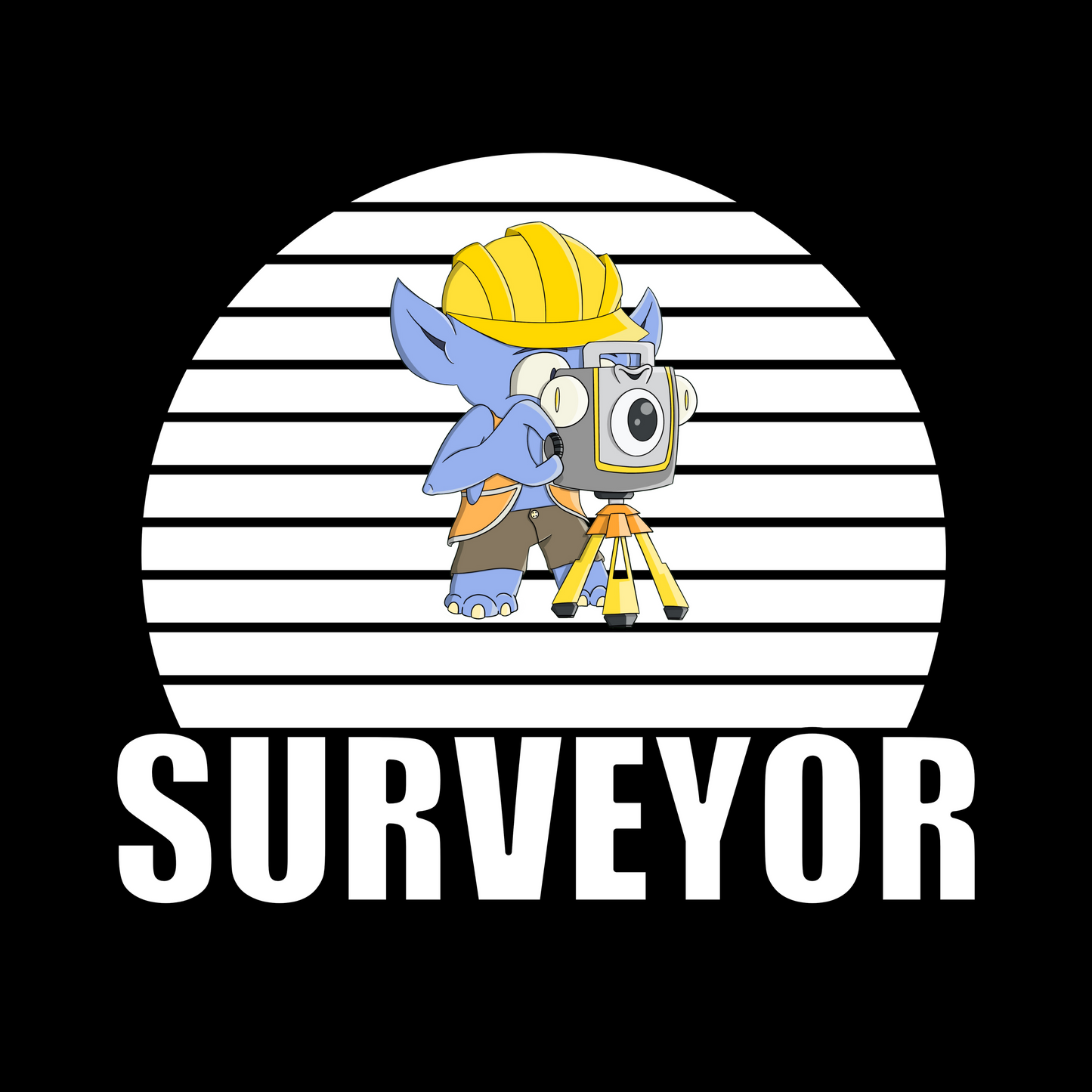 Survey Monster Total Station Surveyor T-Shirt | Land Surveyor Gifts