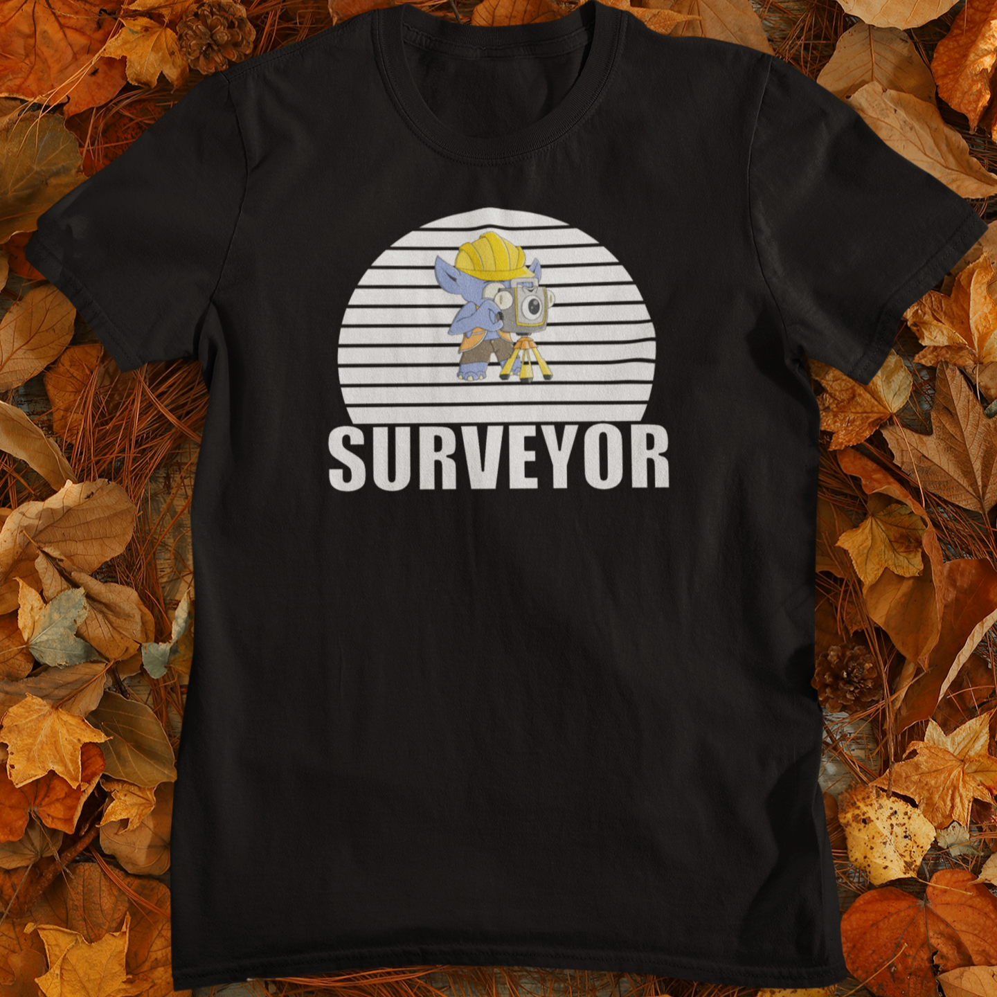Survey Monster Total Station Surveyor T-Shirt | Land Surveyor Gifts