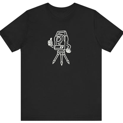 Total Station Thumbs-Up Surveyor T-Shirt