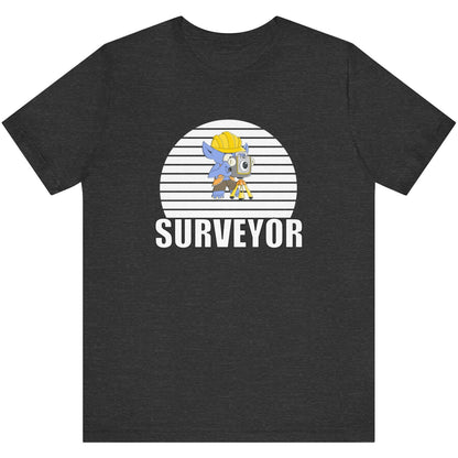 Survey Monster Total Station Surveyor T-Shirt | Land Surveyor Gifts