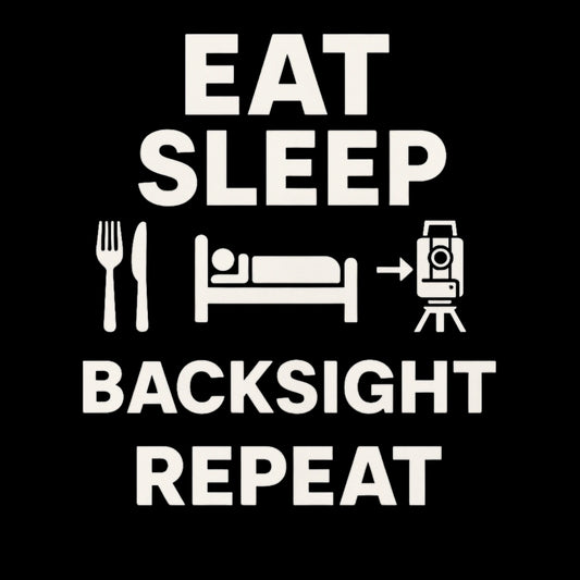 Eat Sleep Backsight Repeat Land Surveyor Shirt