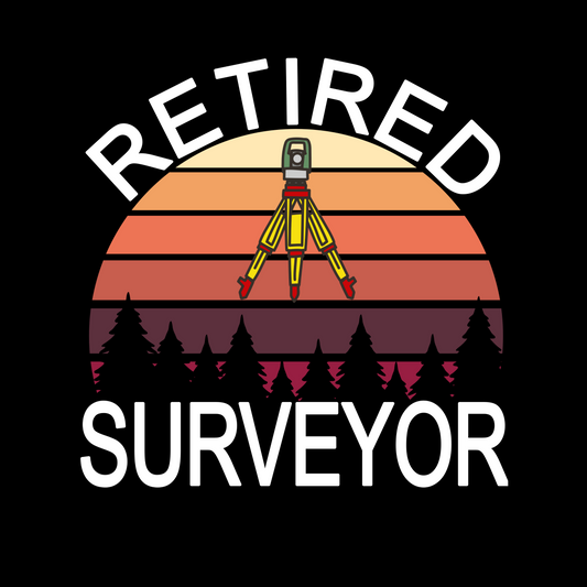 Retired Surveyor T-Shirt | Land Surveyor Gifts