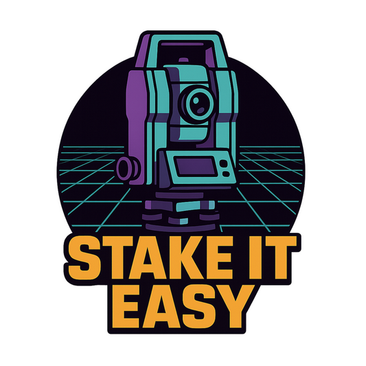 Stake It Easy Land Surveyor Total Station T-Shirt