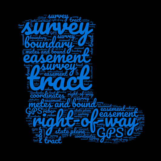 Survey Boot Text Cloud Surveyor T-Shirt | Land Surveyor Gifts