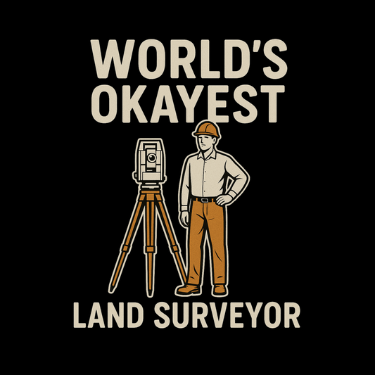 World’s Okayest Surveyor T-Shirt | Land Surveyor Gifts
