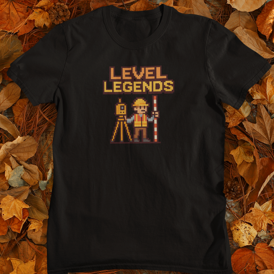 Level Legends – Pixel Art Land Surveyor Shirt